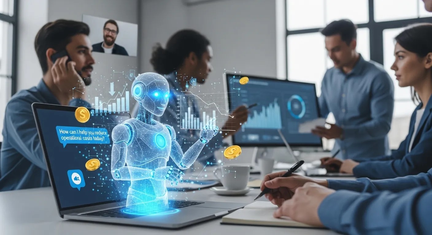 Reducing Operational Costs with AI Chatbots