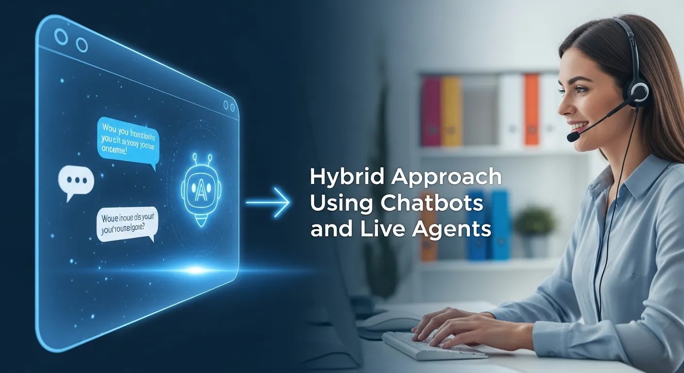 Hybrid Approach Using Chatbots and Live Agents