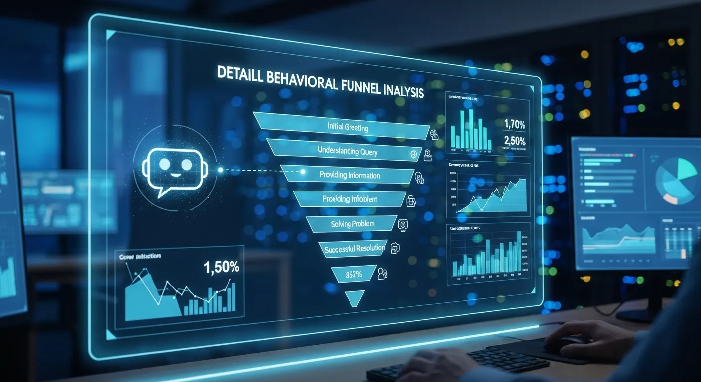 Behavioral Funnel Analysis in Chatbot Performance Analytics