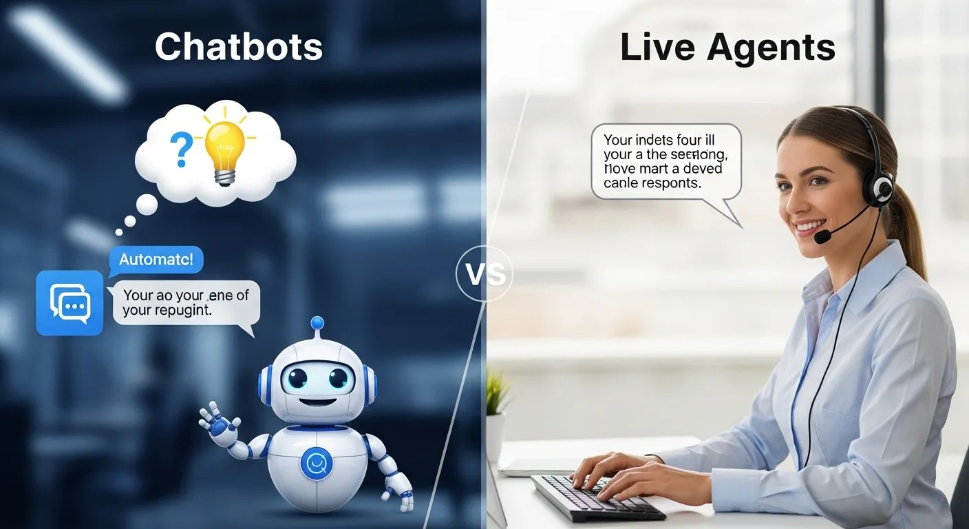 Comparing Chatbots vs Live Agents