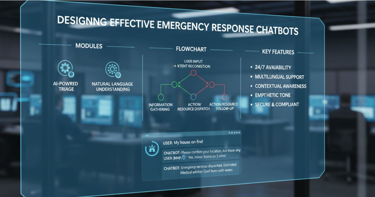 Emergency Response Chatbots Design