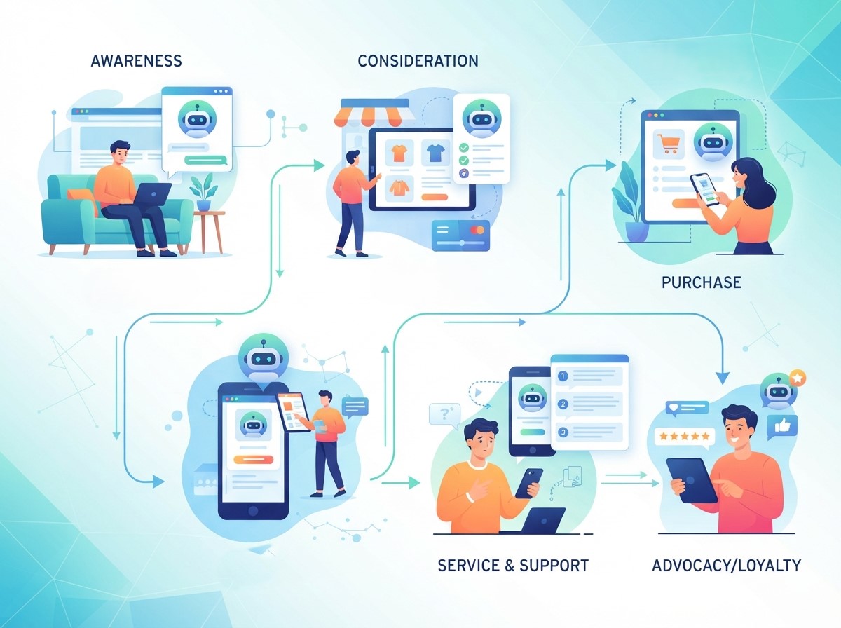 Intelligent Chatbots Customer Journey